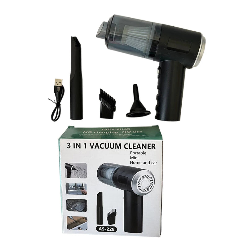 Car Vacuum Cleaner Strong Suction Powerful Wireless Portable Cleaning Machine Mini Handheld Vacuum Cleaner For Car And Home