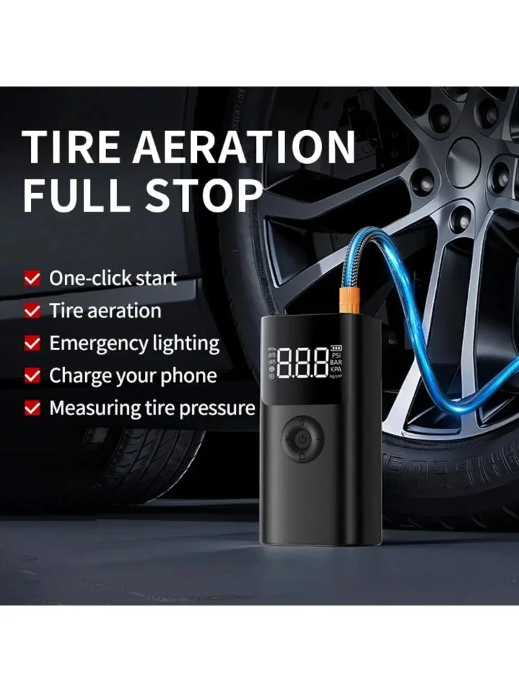 TCYATO Car emergency start power supply, vehicle-mounted inflation integrated machine, multi-functional starter